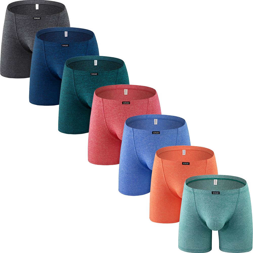Long Leg Trunk Men - iKingsky Men's Long Leg Boxer Briefs
