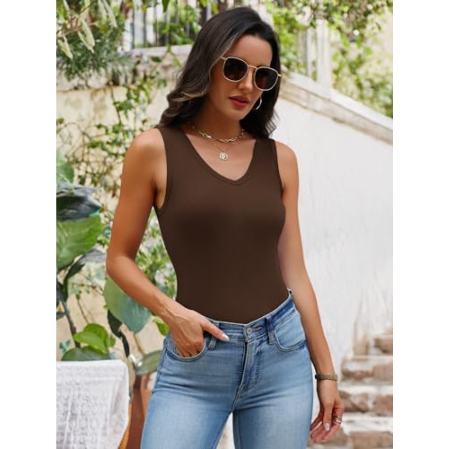 Chulianyouhuo Womens Sleeveles - Tank Top Ribbed บทวิจารณ์และราคา