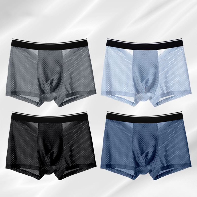 8pcs/Lot Men's Panties Ice Sil - Boxer Shorts Modal บทวิจารณ์และราคา