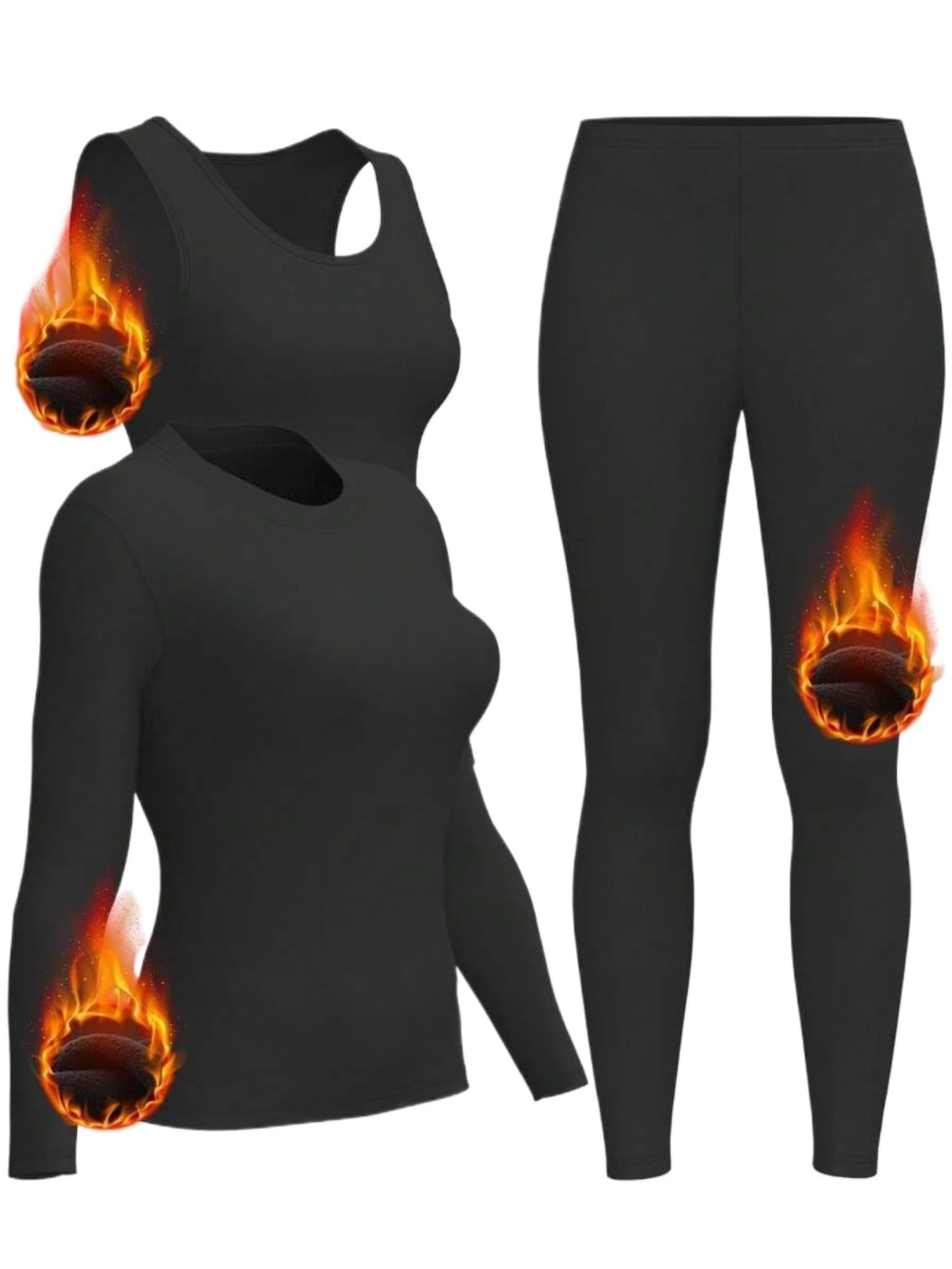 3pcs Women's Thermal Lined The - Quick Dry Underwear บทวิจารณ์และราคา