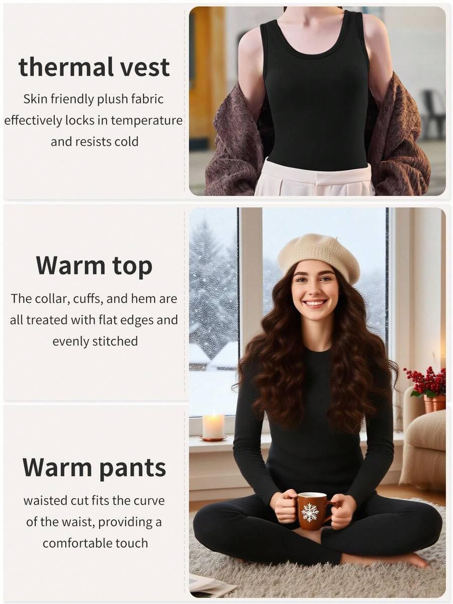 3pcs Women's Thermal Lined The - Quick Dry Underwear บทวิจารณ์และราคา