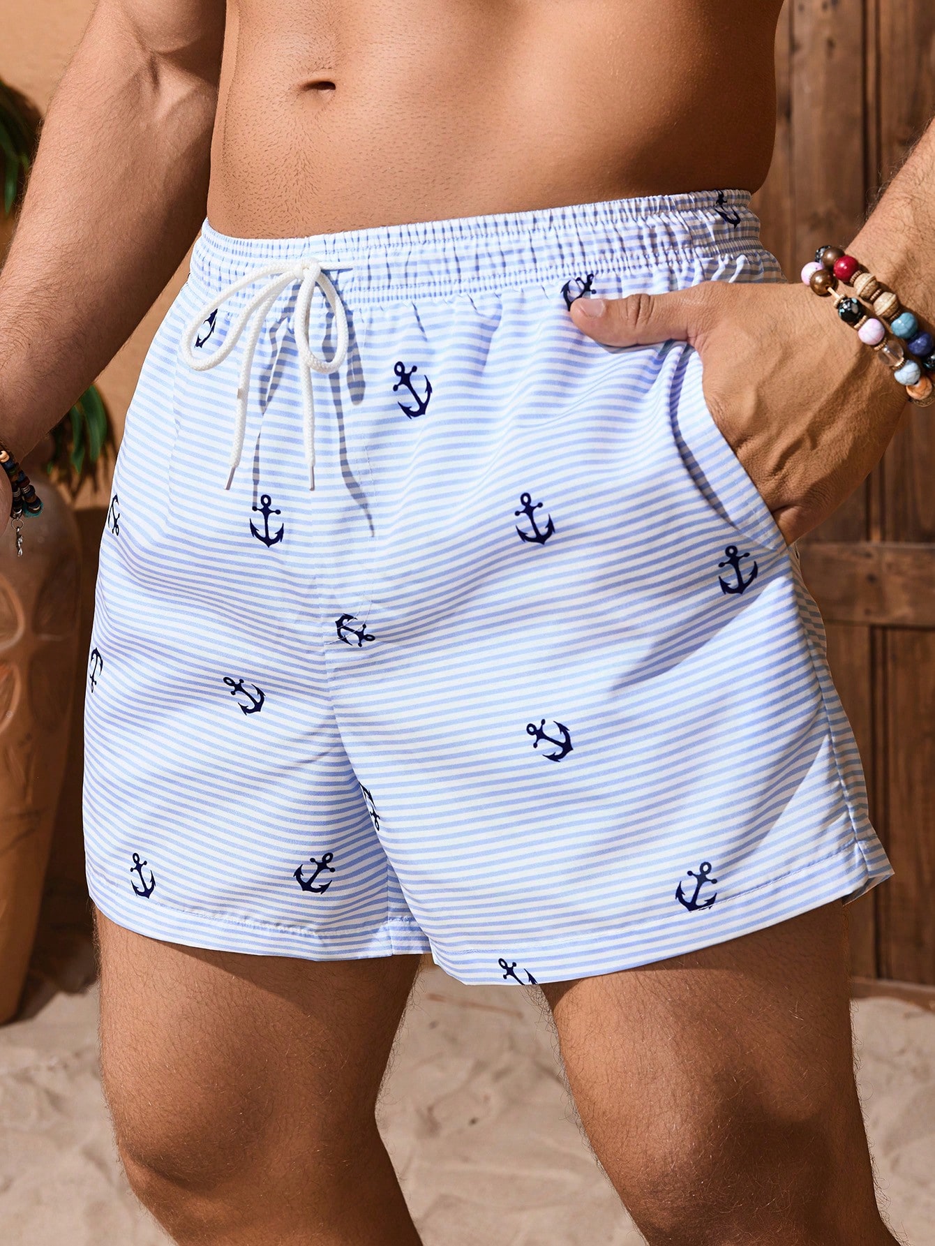 Men's Swimming Trunks Drawstri - Bamboo Fiber Trunk บทวิจารณ์และราคา