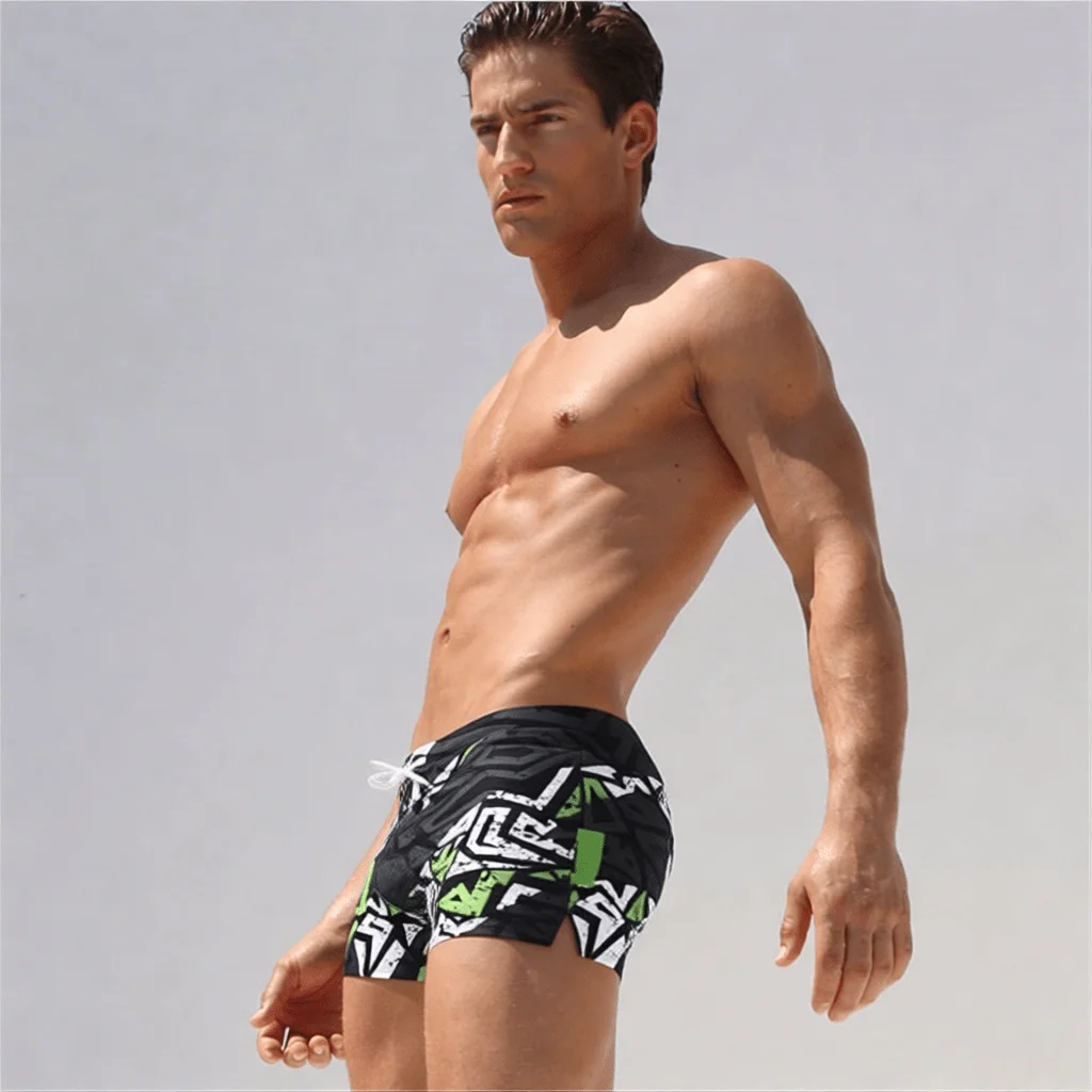 Men's Fashion Printed Pattern  - Bamboo Fiber Trunk บทวิจารณ์และราคา