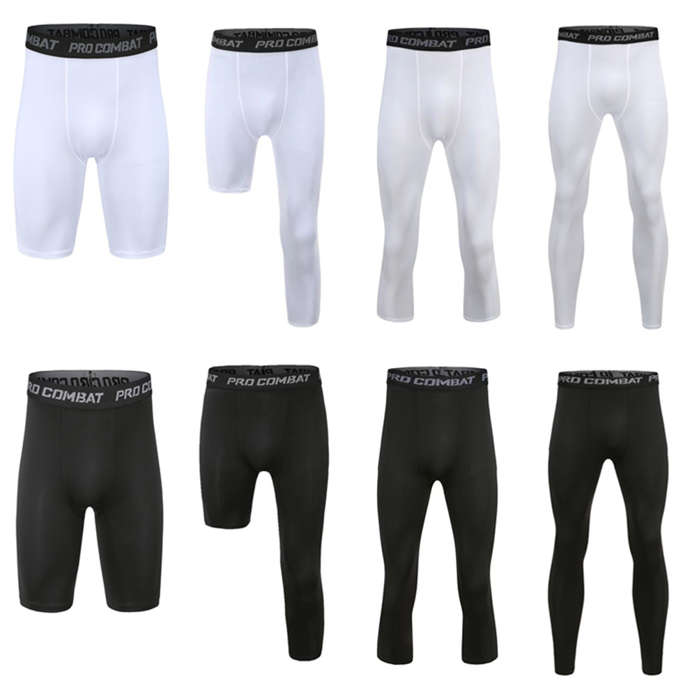 Men Gym Sportswear Muscle Body - Compression Long Pant บทวิจารณ์และราคา