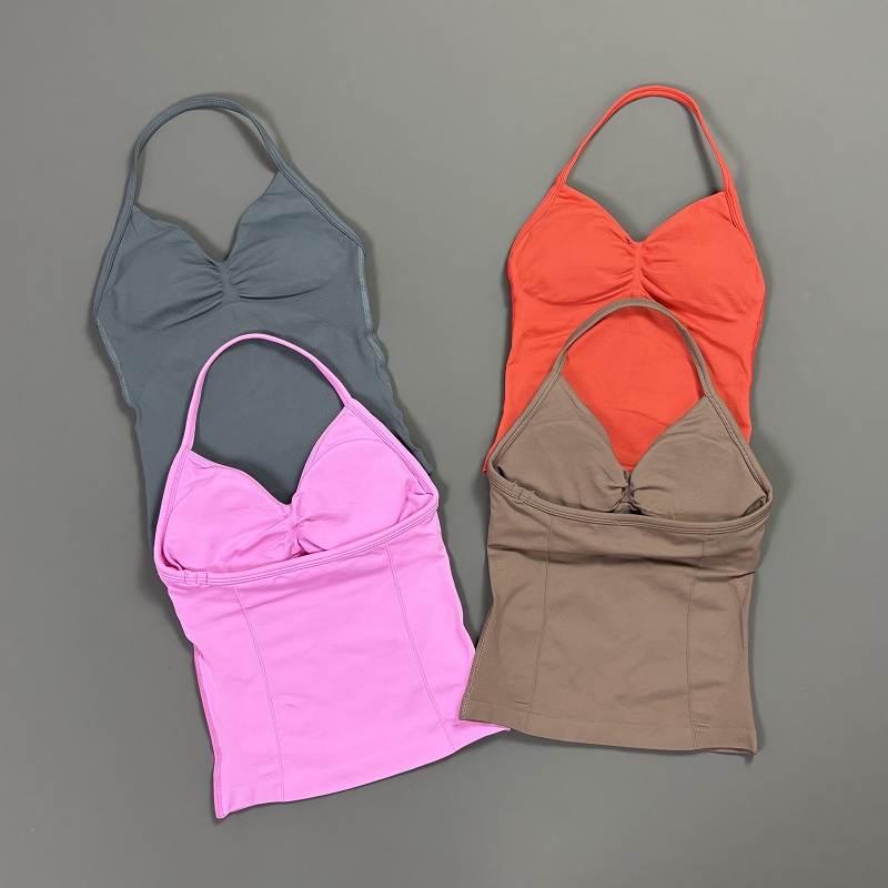 Sports Tank Top Women Halter V - Suspender Tank Top บทวิจารณ์และราคา