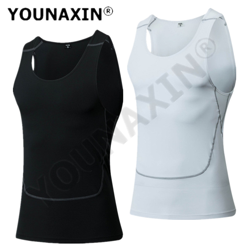Men Black Sport Skinny Vest Ti - Base Layer Top บทวิจารณ์และราคา