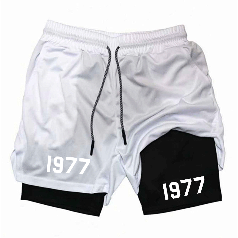 Sportswear 2-in-1Gym Workout S - Compression Shorts Athletes บทวิจารณ์และราคา