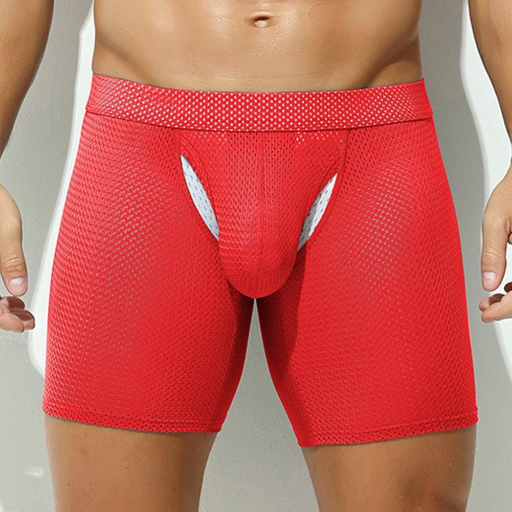 Sexy Lingerie Mens Mesh Underw - Long Leg Trunk Men บทวิจารณ์และราคา