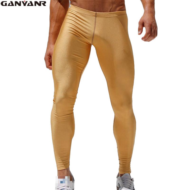GANYANR Running Tights Men Com - Compression Long Pant บทวิจารณ์และราคา