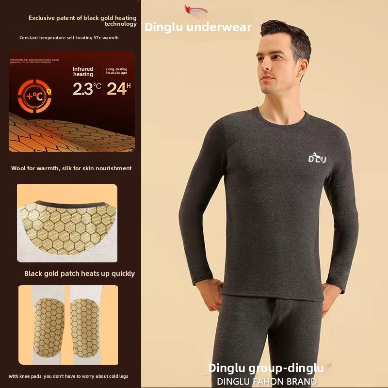 Deer Black Gold Graphene Self- - Thermal Long John บทวิจารณ์และราคา