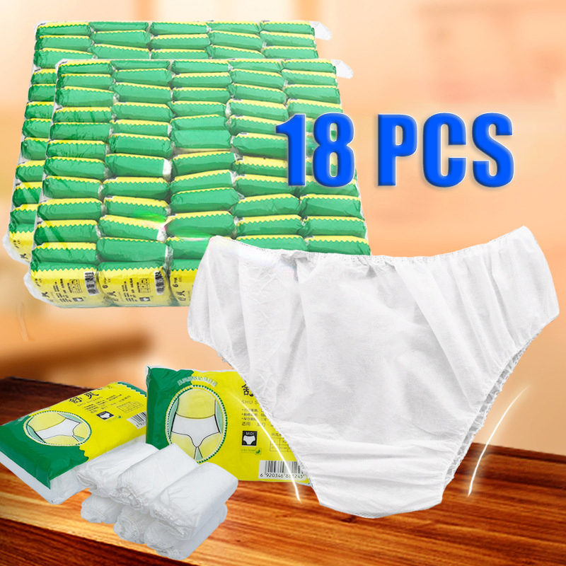 18Pcs/Set Unisex Disposable No - Multi Pack Underwear บทวิจารณ์และราคา