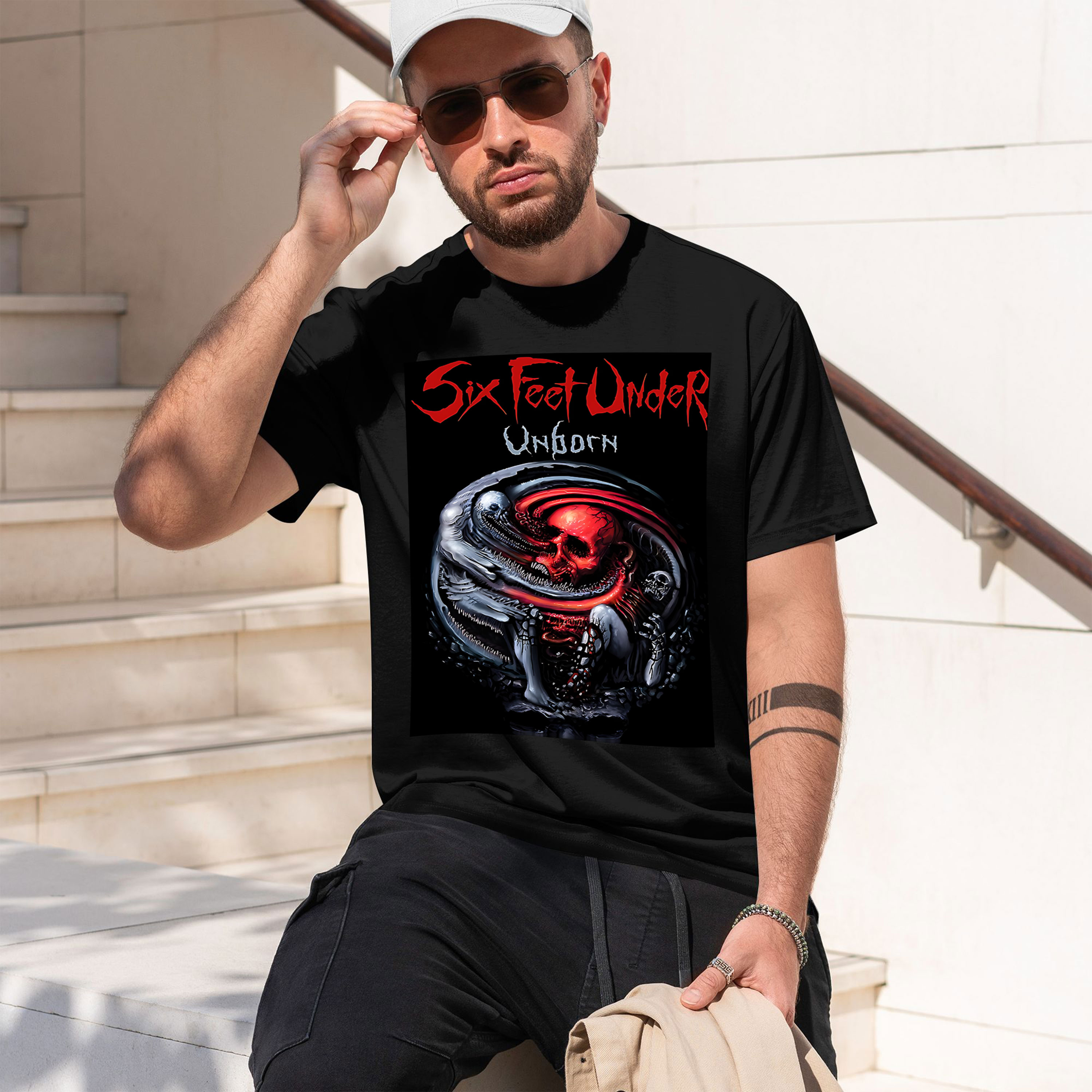 Six Feet Under – Unborn back 2 - Undershirt Crew Neck บทวิจารณ์และราคา