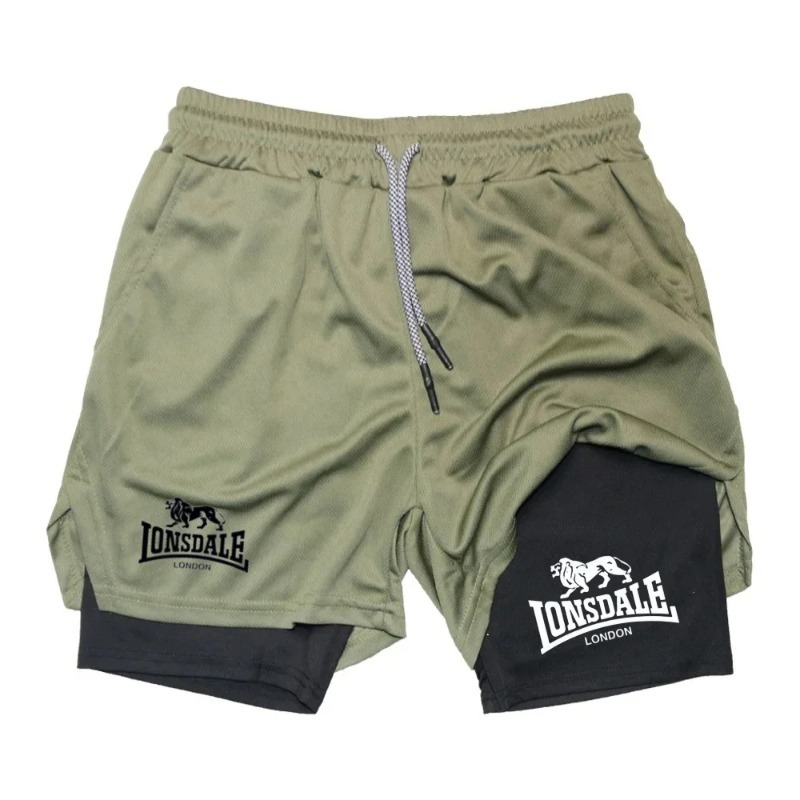 2in1 Running Shorts for Men Gy - Compression Shorts Athletes บทวิจารณ์และราคา