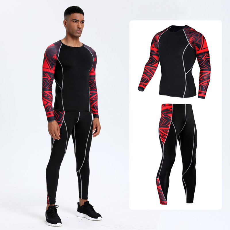 Men's PRO Sports Fitness Suit: - Compression Long Pant บทวิจารณ์และราคา