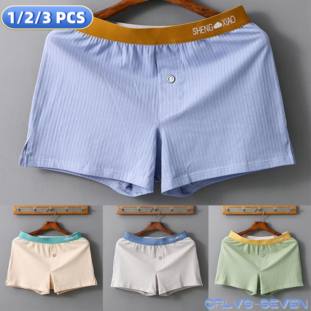 1/2/3 PCS Men's Panties Cotton - Boxer Shorts Modal บทวิจารณ์และราคา
