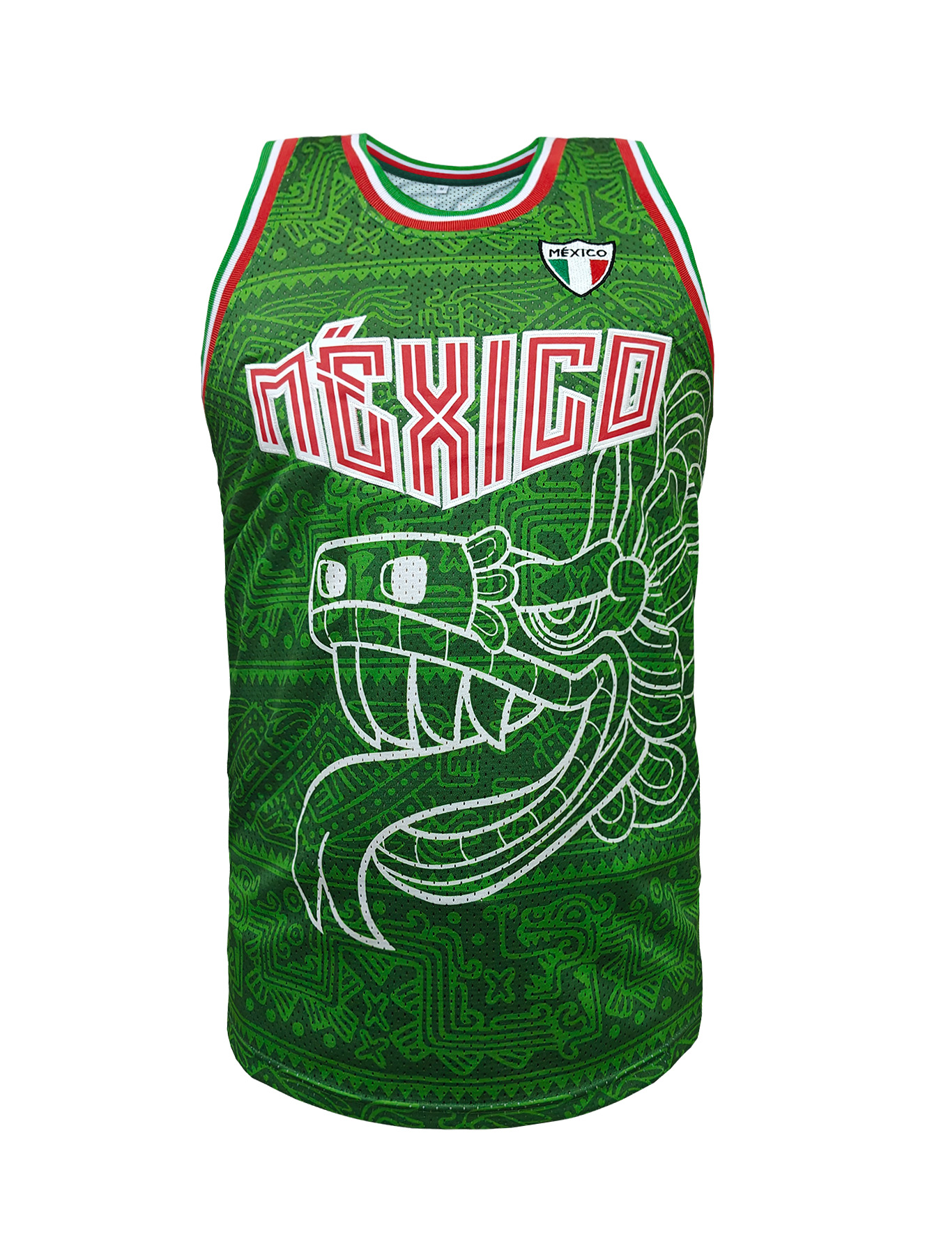 Mexico Embroidered Basketball  - Sleeveless Undershirt บทวิจารณ์และราคา