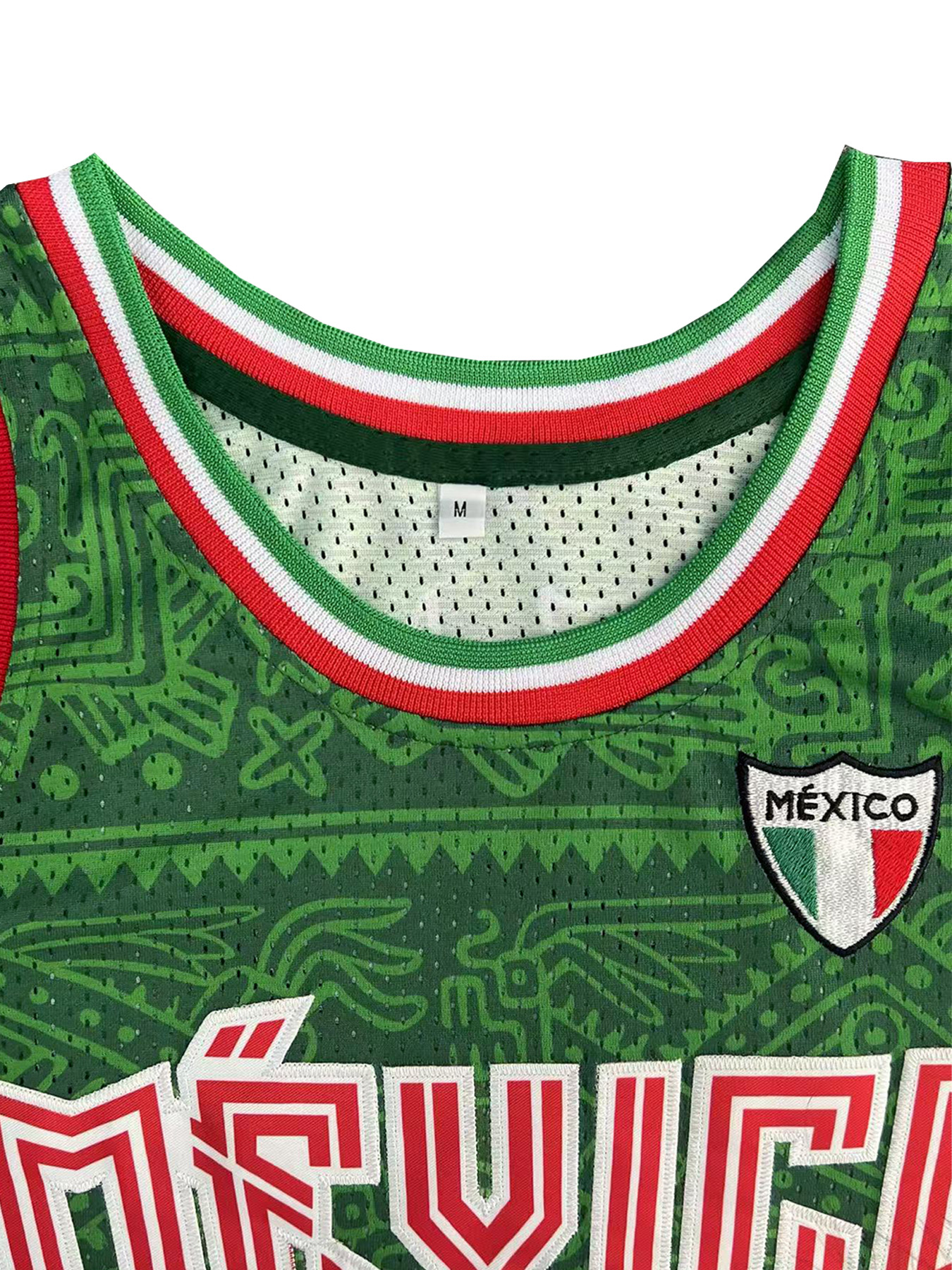 Mexico Embroidered Basketball  - Sleeveless Undershirt บทวิจารณ์และราคา
