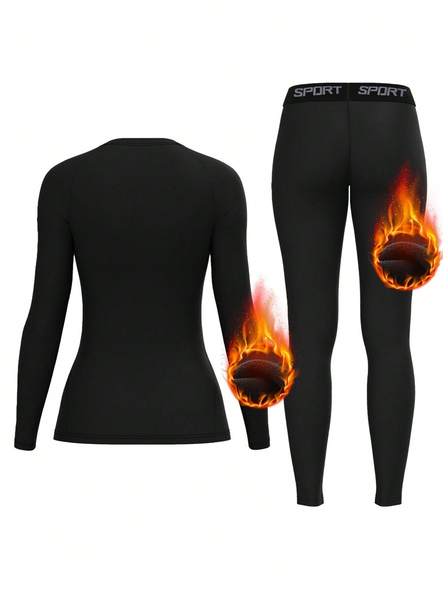 Women Fleece Thermal Underwear - Base Layer Top บทวิจารณ์และราคา