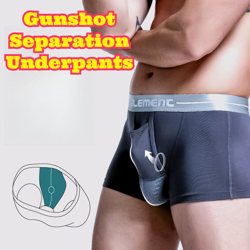 Men Ice Silk Separate Pouch Bo - Pouch Boxer Pouch บทวิจารณ์และราคา