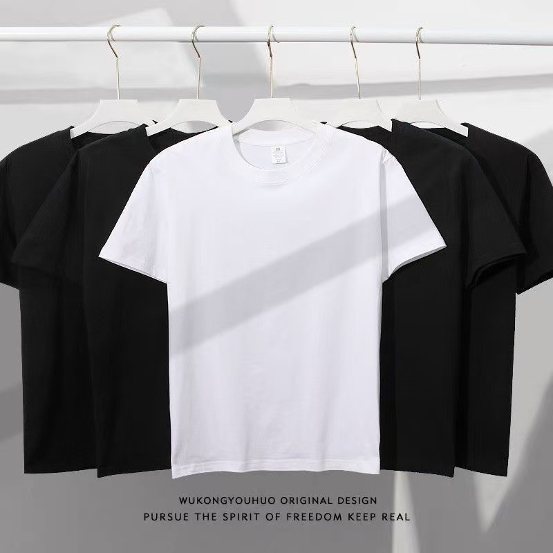 Men Crewneck Solid T Shirt Sum - Undershirt Crew Neck บทวิจารณ์และราคา