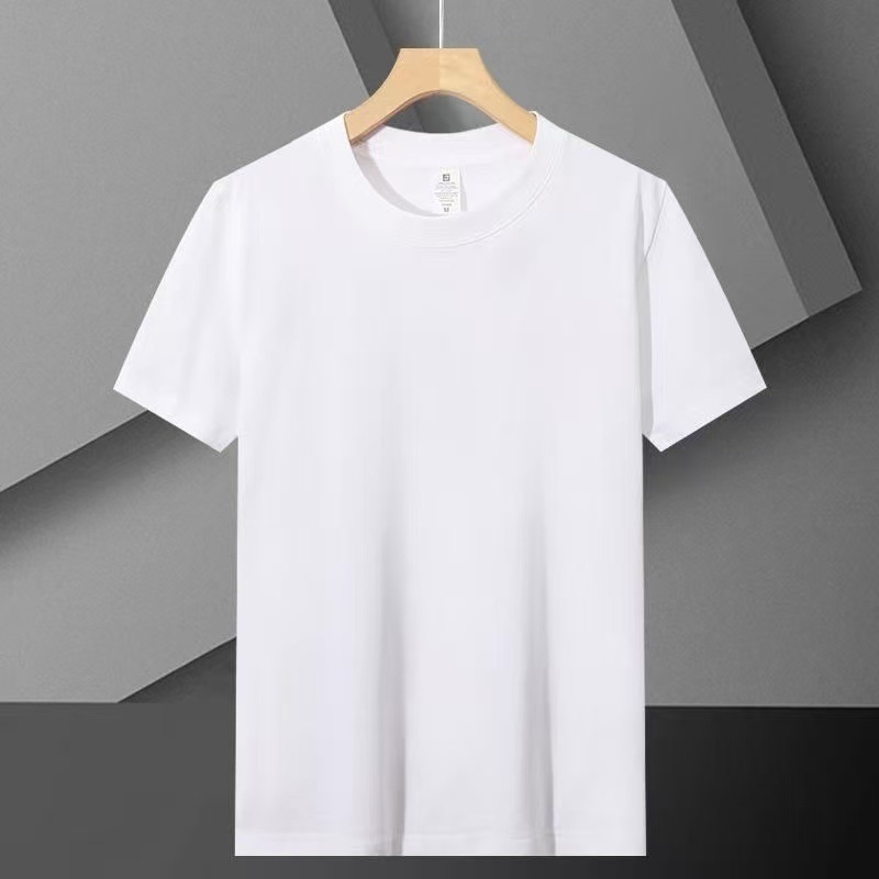Men Crewneck Solid T Shirt Sum - Undershirt Crew Neck บทวิจารณ์และราคา
