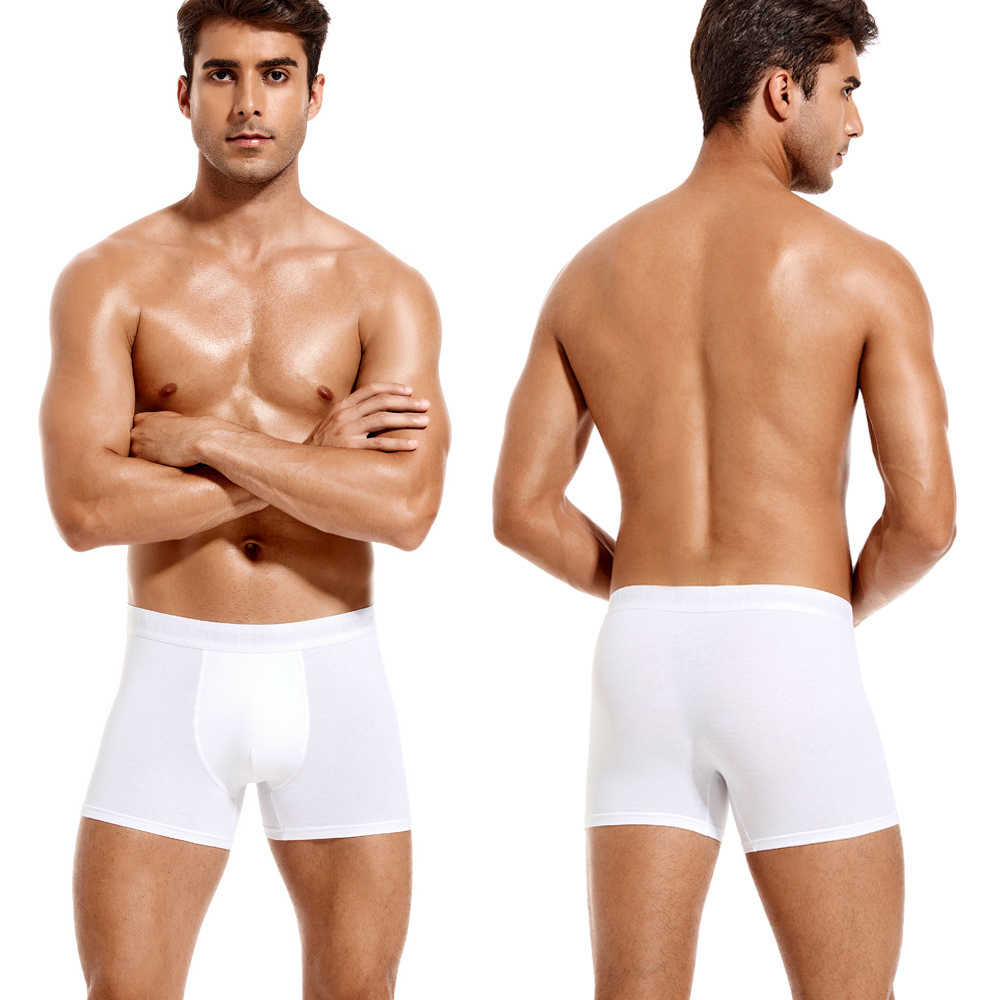 6Pcs White Boxers Man Sexy Und - Boxer Brief Pack Cotton บทวิจารณ์และราคา