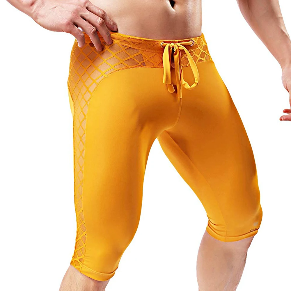 Men Sport Fitness Shorts Quick - Mesh Sport Boxer บทวิจารณ์และราคา