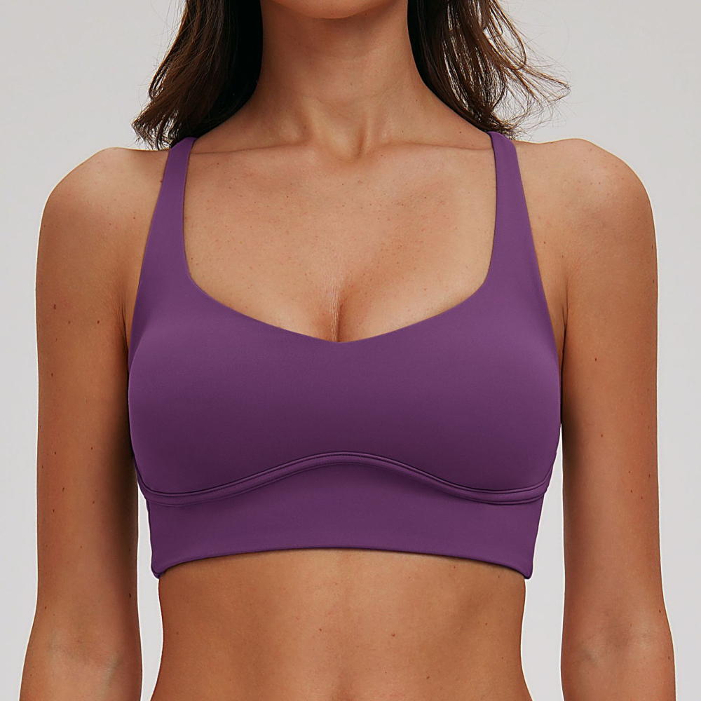 Sexy V-neck Sports Bra Yoga Un - Quick Dry Underwear บทวิจารณ์และราคา