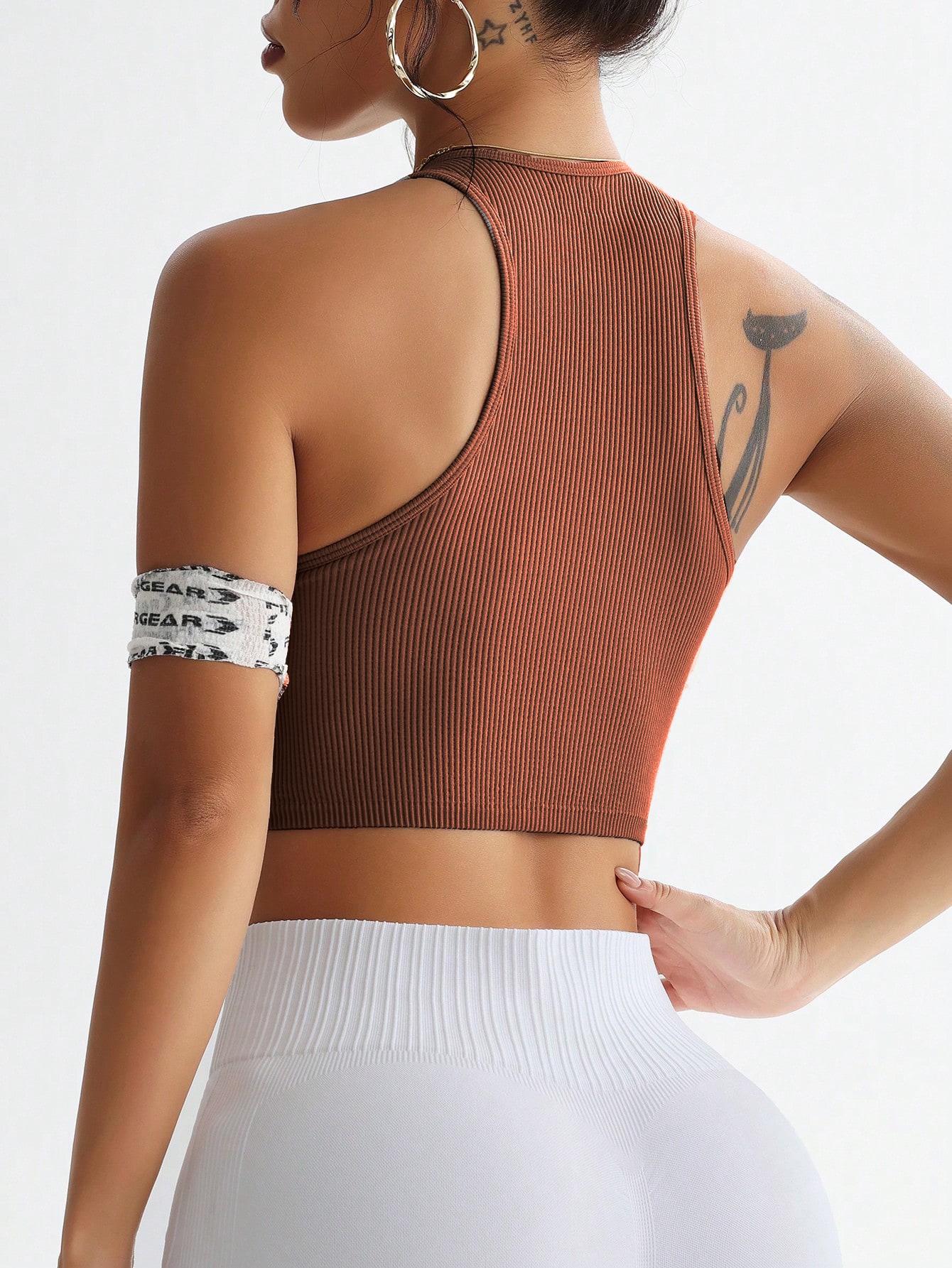 Ribbed Seamless Sports Bra Tan - Tank Top Ribbed บทวิจารณ์และราคา