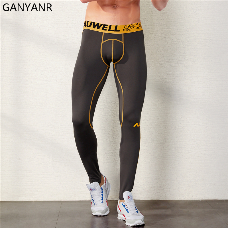 GANYANR Running Tights Men Spo - Compression Long Pant บทวิจารณ์และราคา