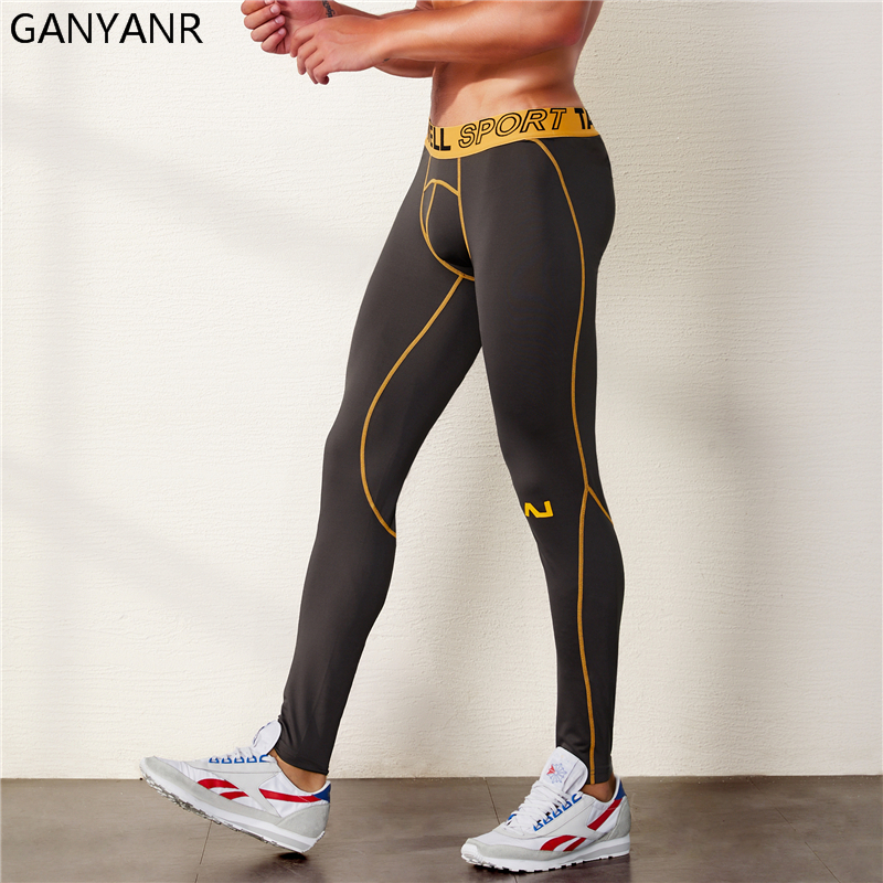 GANYANR Running Tights Men Spo - Compression Long Pant บทวิจารณ์และราคา