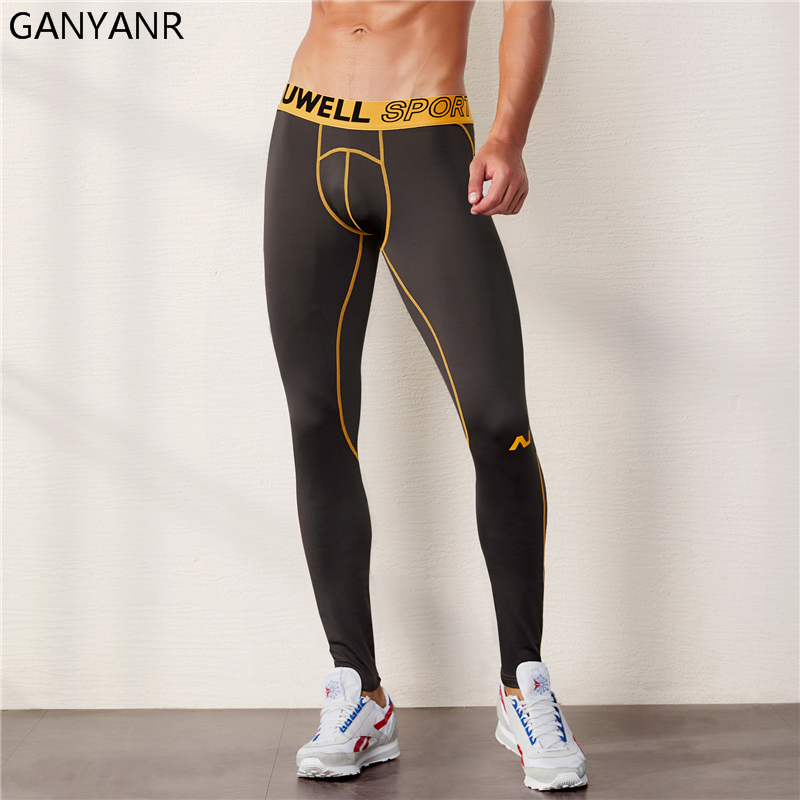 GANYANR Running Tights Men Spo - Compression Long Pant บทวิจารณ์และราคา
