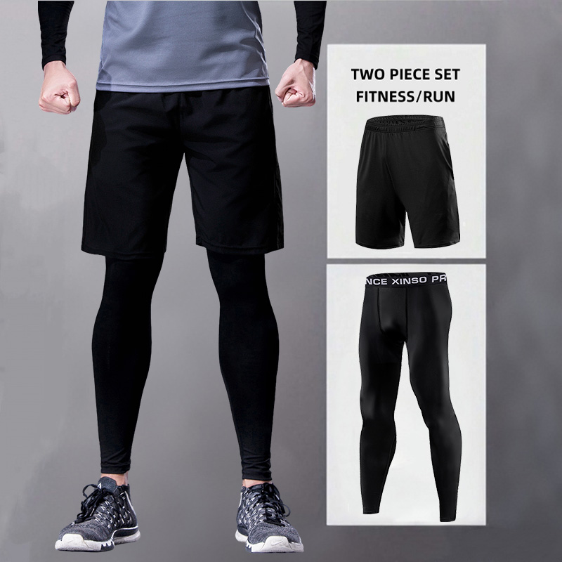 Men's Sports Running Trousers  - Compression Long Pant บทวิจารณ์และราคา