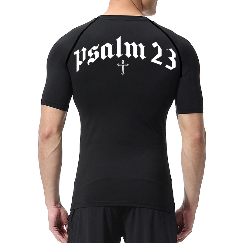 Psalm 23 Cross Print Compressi - Base Layer Top บทวิจารณ์และราคา